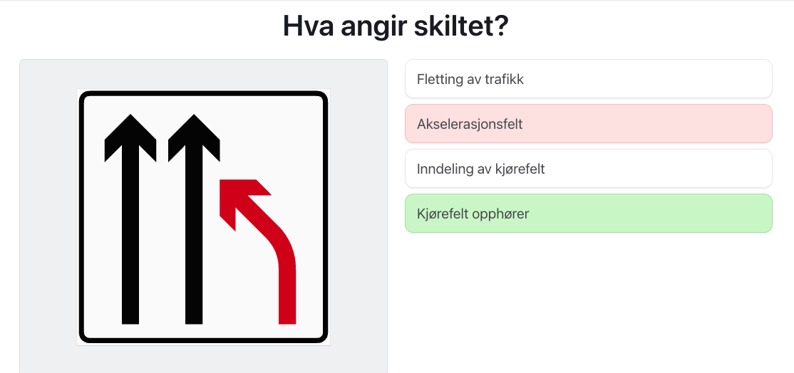 Bil teori klasse B teoriprøve og øving