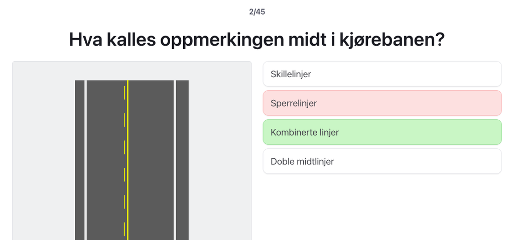 Bil teori klasse B teoriprøve og øving
