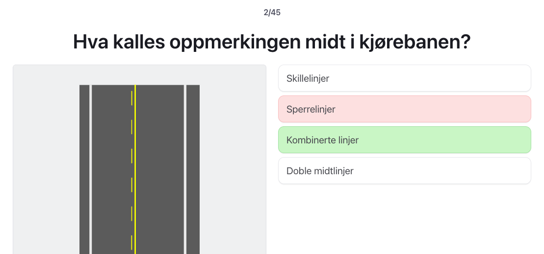 Bil teori klasse B teoriprøve og øving