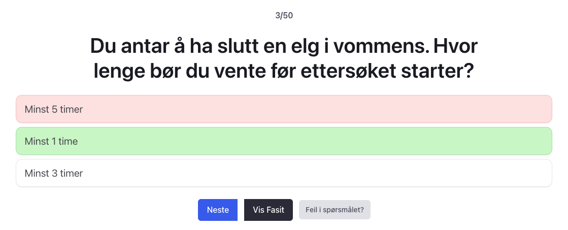 Jegerprøven øvingsoppgaver og test fra Eteo