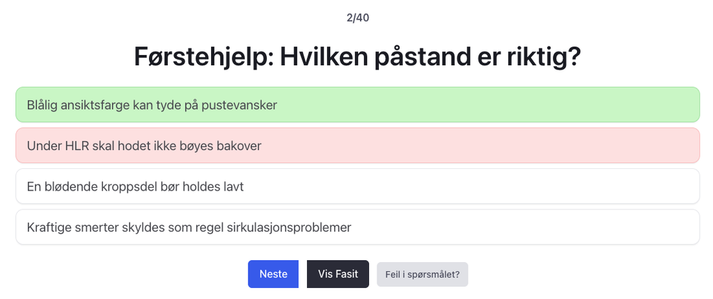 Motorsykkel teori klasse A A1 A2 test