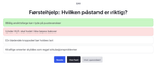 Motorsykkel teori klasse A A1 A2 test