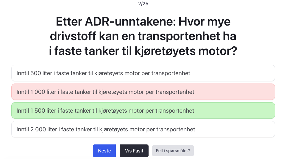 YSK gods etterutdanning teoriprøve